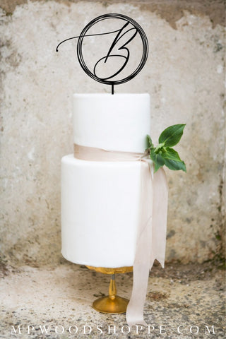 modern cake topper