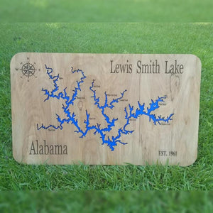 Smith Lake Wood Sign