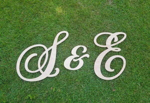 Wood letters for room decor